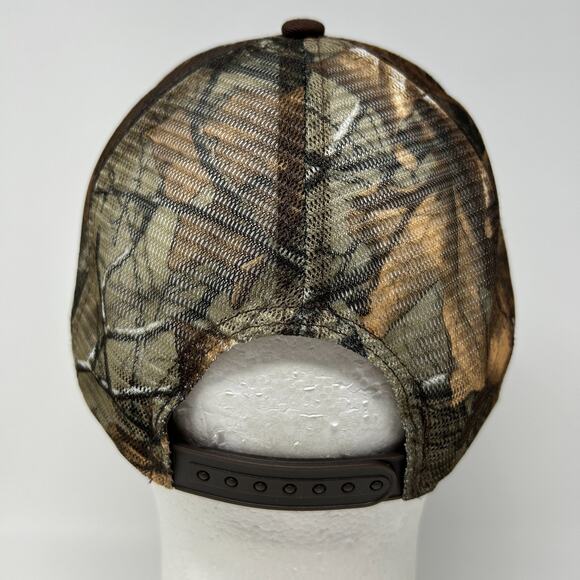 The Home Depot Trucker Hat Baseball Cap Hunting Camouflage Mesh Snapback Brown - Picture 3 of 9